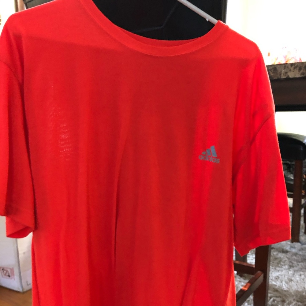 Adidas neon orange t-shirt